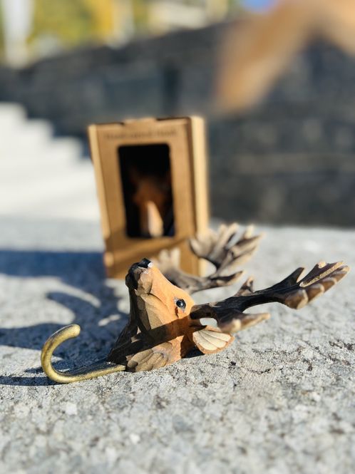 Hovedbilde  RED DEER HAND CARVED HOOK 
